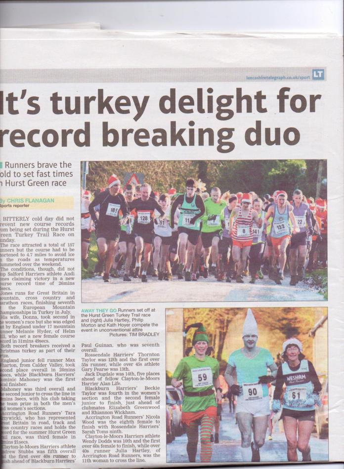 Hurst Green Turkey Trail Race